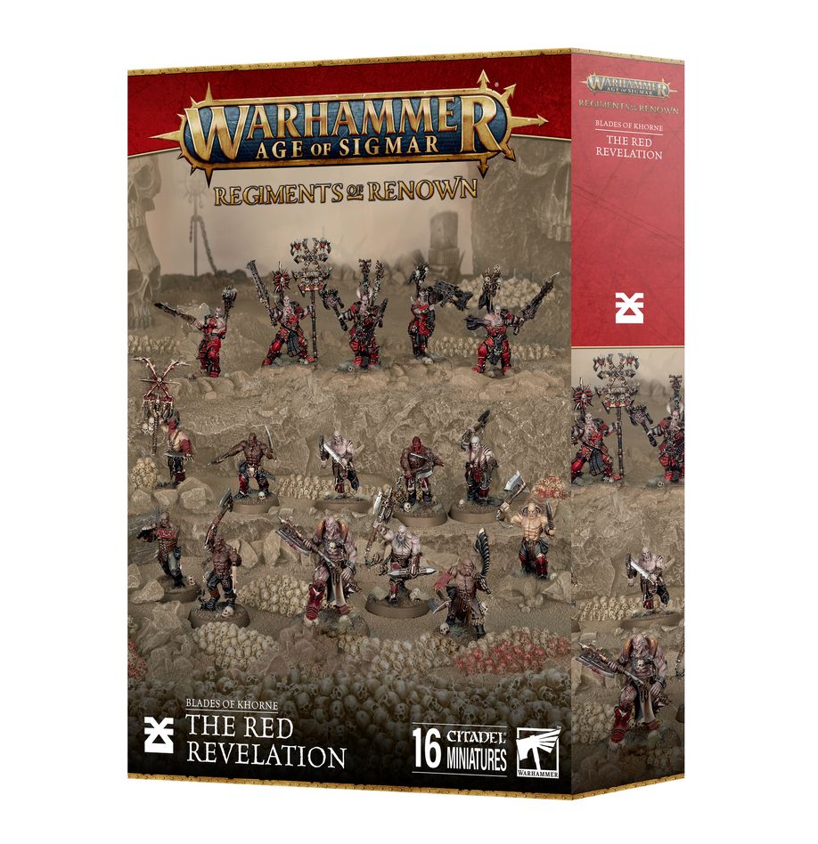 WARHAMMER AGE OF SIGMAR: BLADES OF KHORNE REGIMENTS OF RENOWN THE RED REVELATION