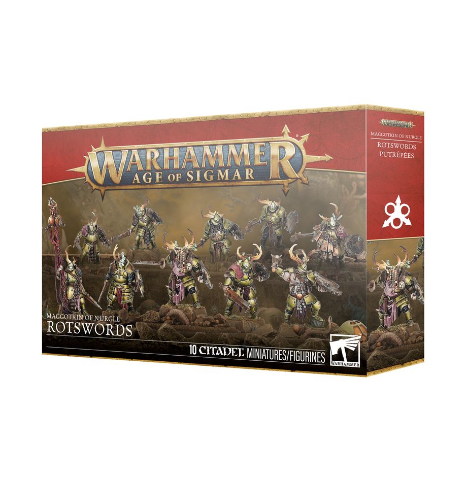 WARHAMMER AGE OF SIGMAR: MAGGOTKIN OF NURGLE ROTSWORDS