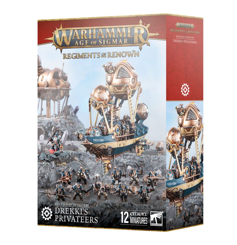 WARHAMMER AGE OF SIGMAR: REGIMENTS OF RENOWN KHARADRON OVERLORDS DREKKI'S PRIVATEERS