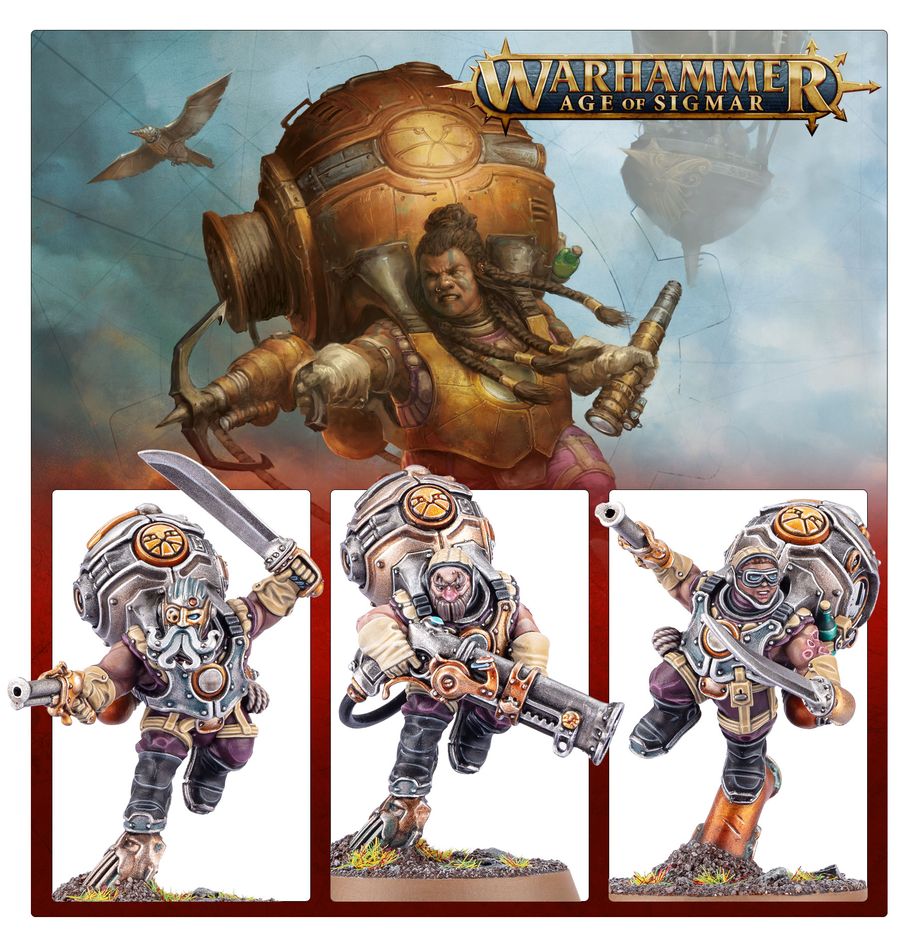 WARHAMMER AGE OF SIGMAR: KHARADRON OVERLORDS VONGRIM HARPOON CREW