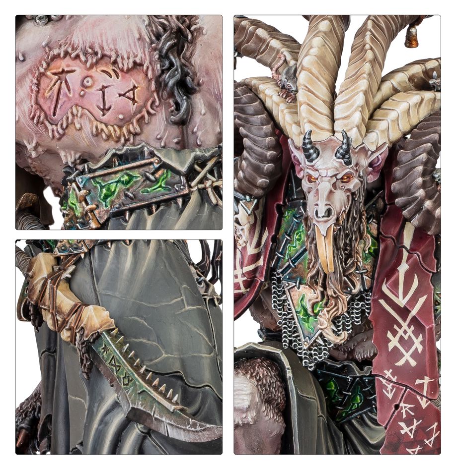 WARHAMMER AGE OF SIGMAR: SKAVEN VIZZIK SKOUR PROPHET OF THE HORNED RAT