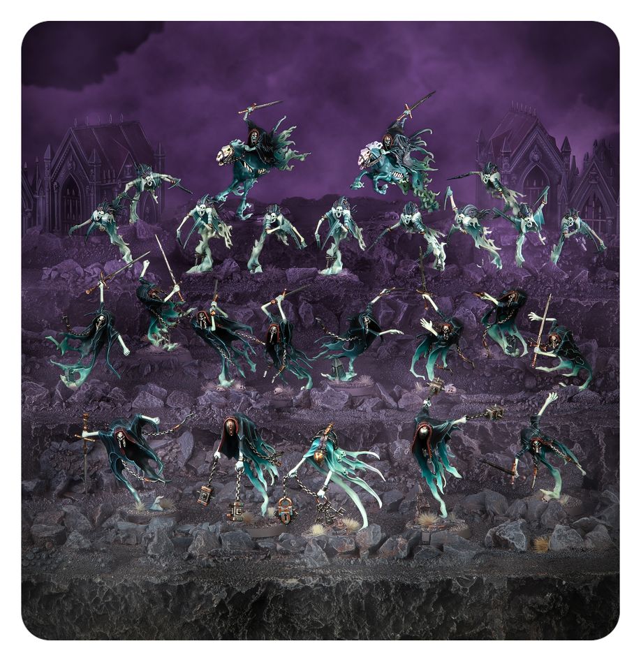 WARHAMMER AGE OF SIGMAR: SPEARHEAD NIGHTHAUNT CURSED SHACKLEHORDE