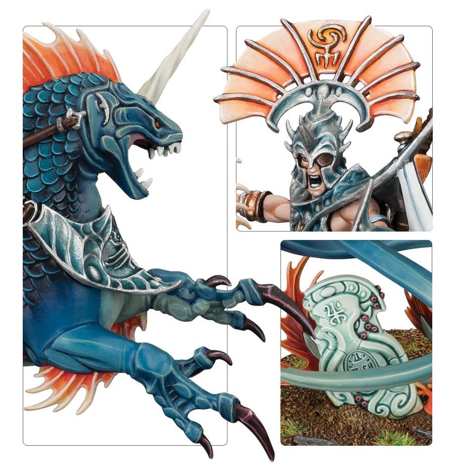 WARHAMMER AGE OF SIGMAR: SPEARHEAD IDONETH DEEPKIN AKHELIAN TIDE GUARD