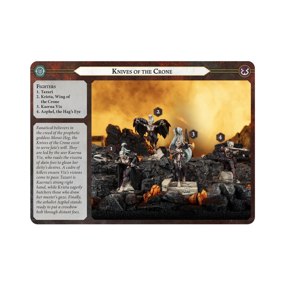 WARHAMMER AGE OF SIGMAR: UNDERWORLDS KNIVES OF THE CRONE