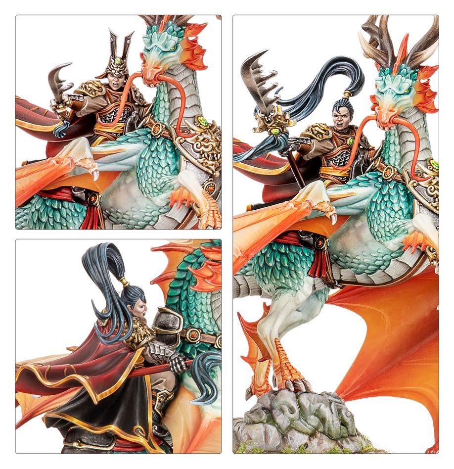 WARHAMMER THE OLD WORLD: SHUGENGAN LORD ON GREAT SPIRIT LONGMA