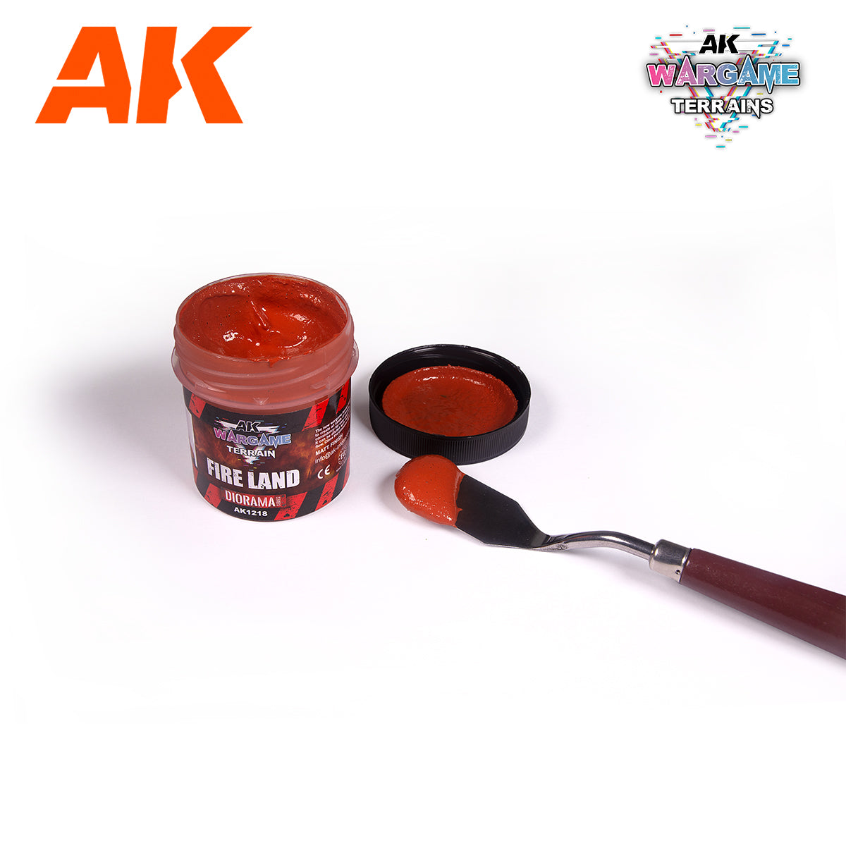 AK INTERACTIVE: FIRE LAND – WARGAME TERRAINS – 100ML