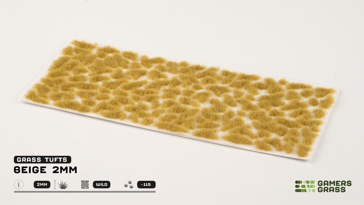 GAMER'S GRASS: BIEGE 2MM (WILD 115X)