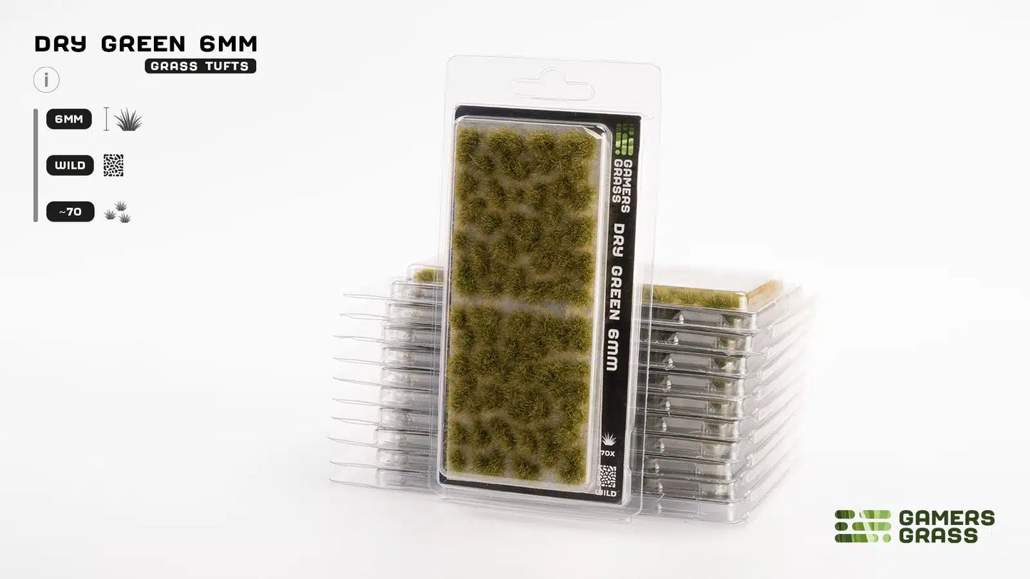 GAMER'S GRASS: DRY GREEN 6MM (WILD 70X)