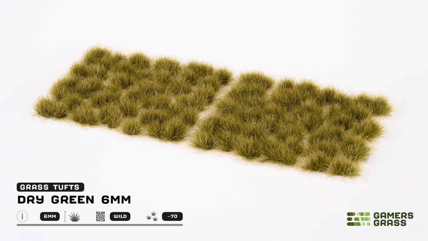 GAMER'S GRASS: DRY GREEN 6MM (WILD 70X)