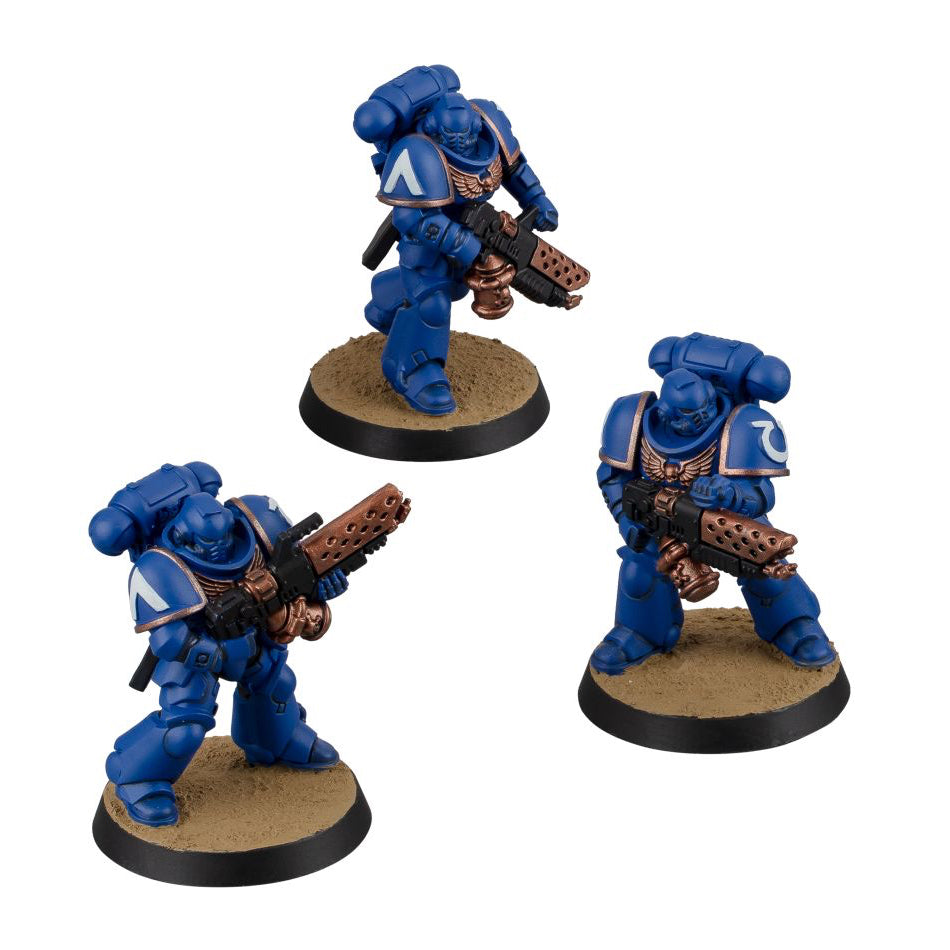 WARHAMMER 40K:SPACE MARINES INFERNUS MARINES + PAINTS SET