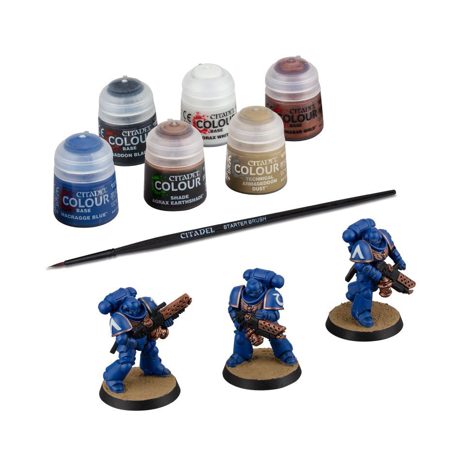 WARHAMMER 40K:SPACE MARINES INFERNUS MARINES + PAINTS SET