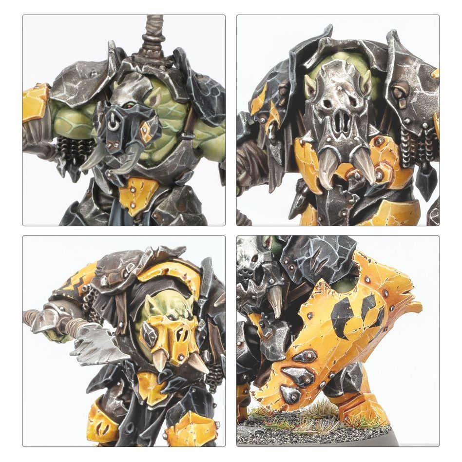 WARHAMMER AGE OF SIGMAR: SPEARHEAD ORRUK WARCLANS IRONJAWZ BIGMOB
