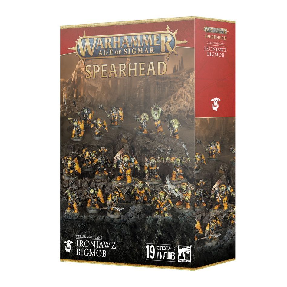 WARHAMMER AGE OF SIGMAR: SPEARHEAD ORRUK WARCLANS IRONJAWZ BIGMOB
