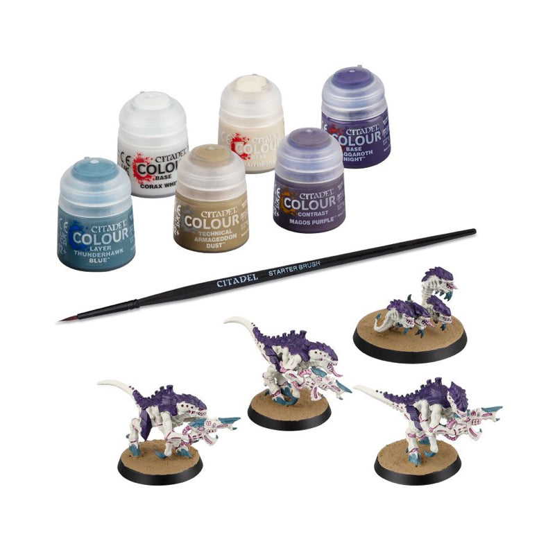 WARHAMMER 40K: TERMAGANTS AND RIPPER SWARM TYRANIDS PAINT SET