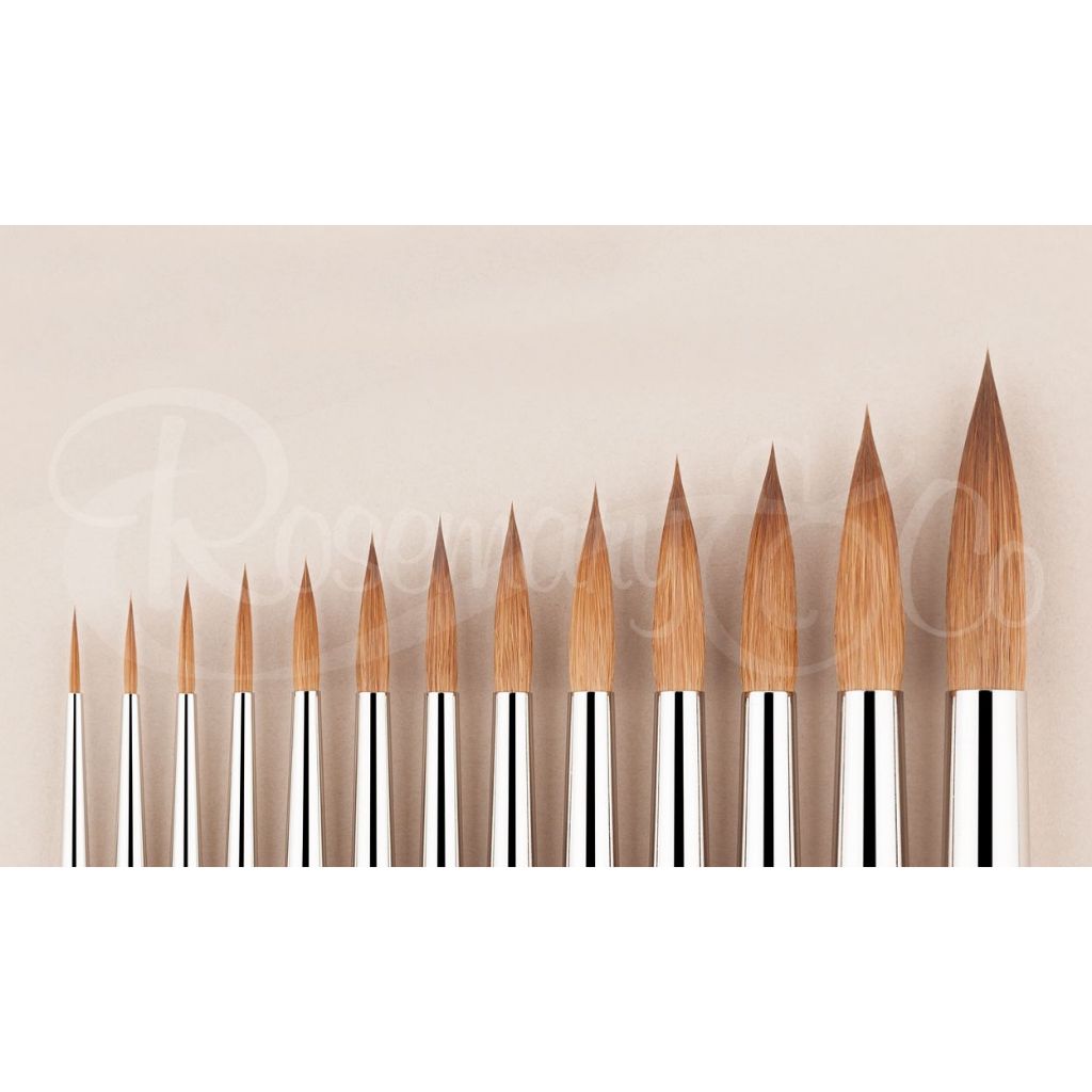 ROSEMARY & CO: SERIES 8 PURE KOLINSKY SABLE POINTED ROUND