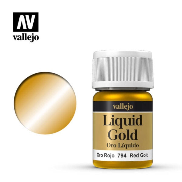 VALLEJO LIQUID GOLD/LIQUID SILVER/LIQUID COPPER (ALCOHOL BASED)