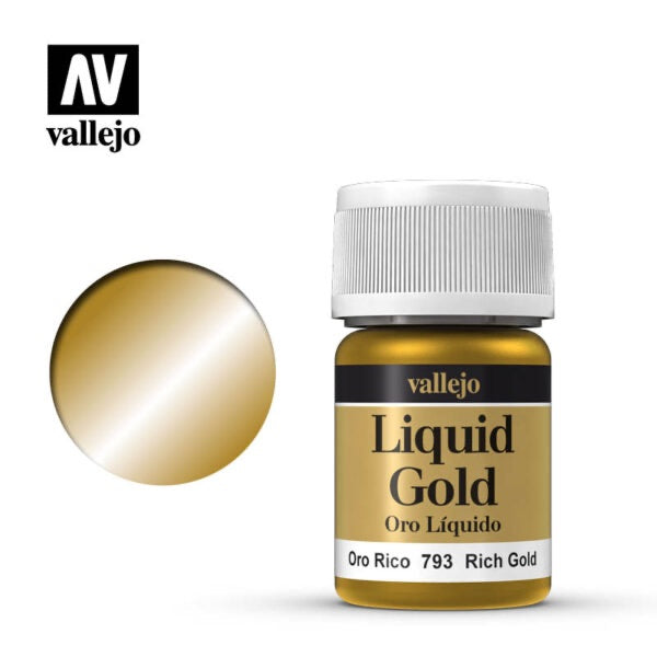 VALLEJO LIQUID GOLD/LIQUID SILVER/LIQUID COPPER (ALCOHOL BASED)