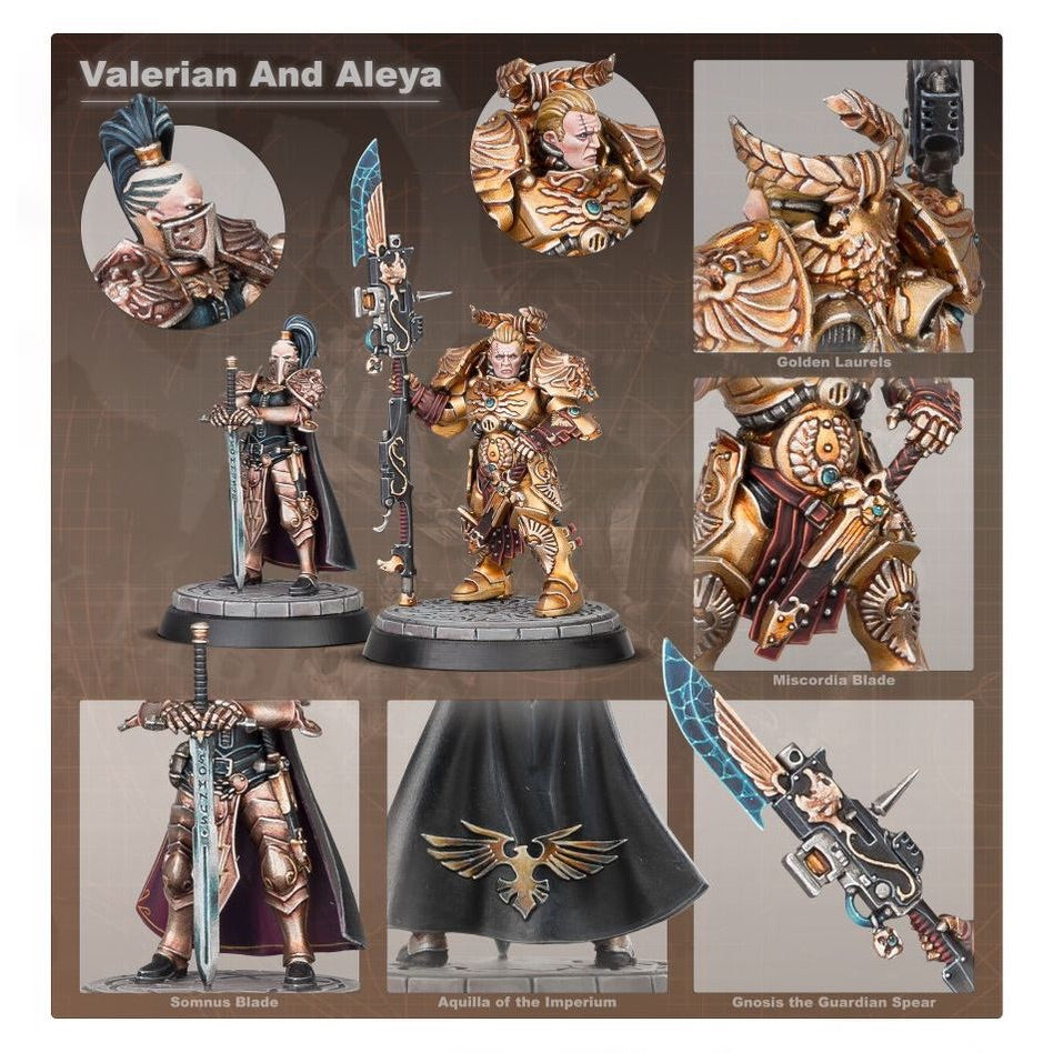 WARHAMMER 40K: ADEPTUS CUSTODES TALONS OF THE EMPEROR VALERIAN AND ALEYA