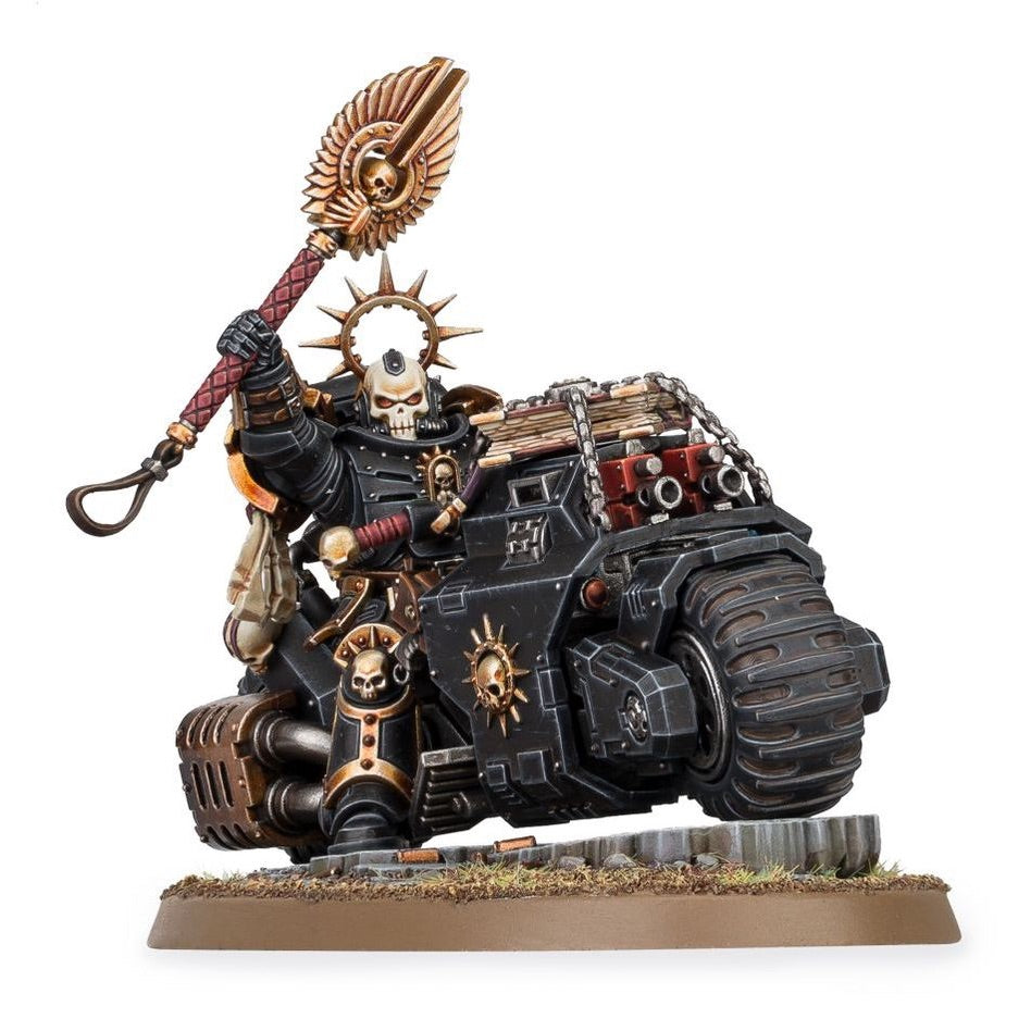 WARHAMMER 40K: SPACE MARINES PRIMARIS CHAPLAIN ON BIKE