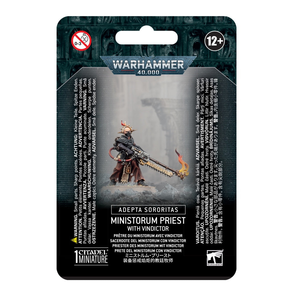WARHAMMER 40K: ADEPTA SORORITAS MINISTORUM PRIEST WITH VINDICTOR