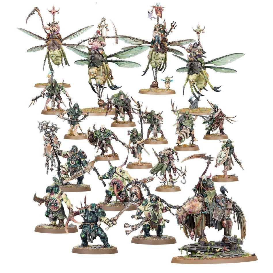 WARHAMMER AGE OF SIGMAR: MAGGOTKIN OF NURGLE BATTLEFORCE SHUDDERBLIGHT CYST