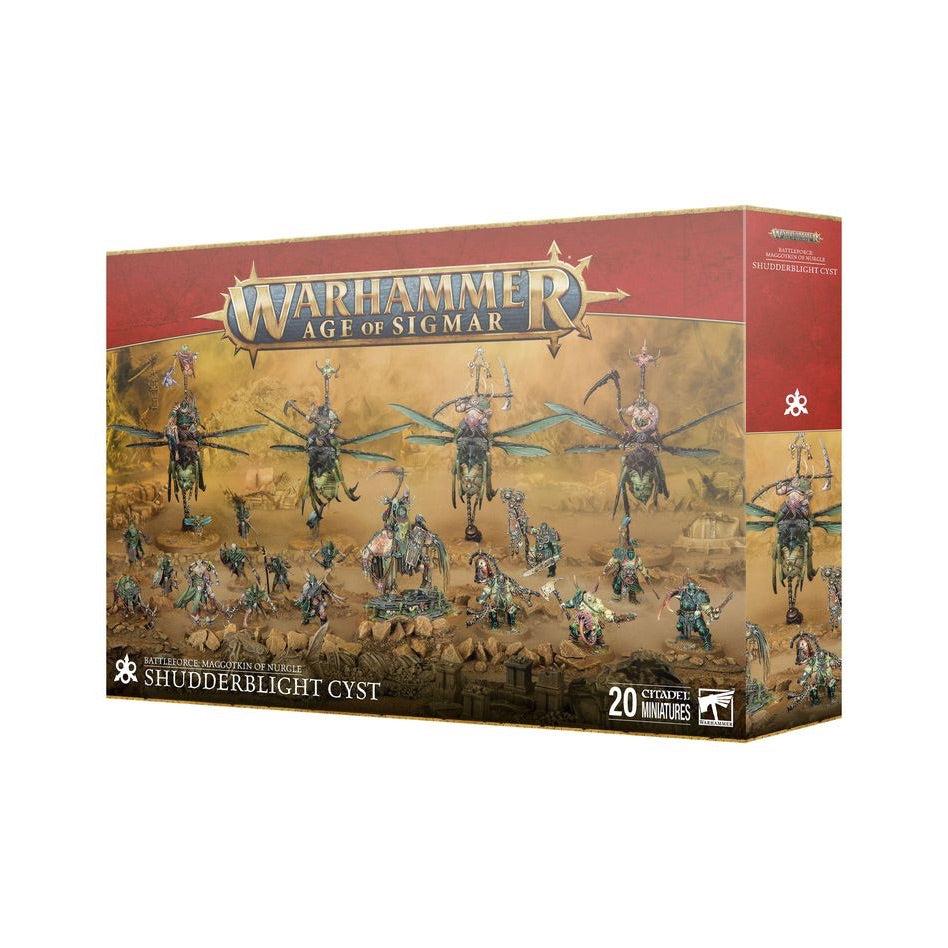 WARHAMMER AGE OF SIGMAR: MAGGOTKIN OF NURGLE BATTLEFORCE SHUDDERBLIGHT CYST