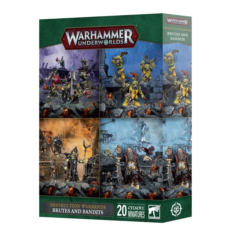 WARHAMMER AGE OF SIGMAR: UNDERWORLDS DESTRUCTION WARBANDS BRUTES AND BANDITS