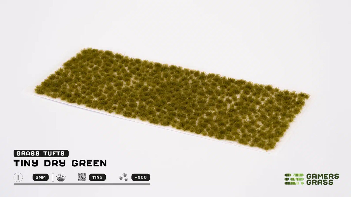 GAMER'S GRASS: TINY DRY GREEN 2MM (TINY 500X)