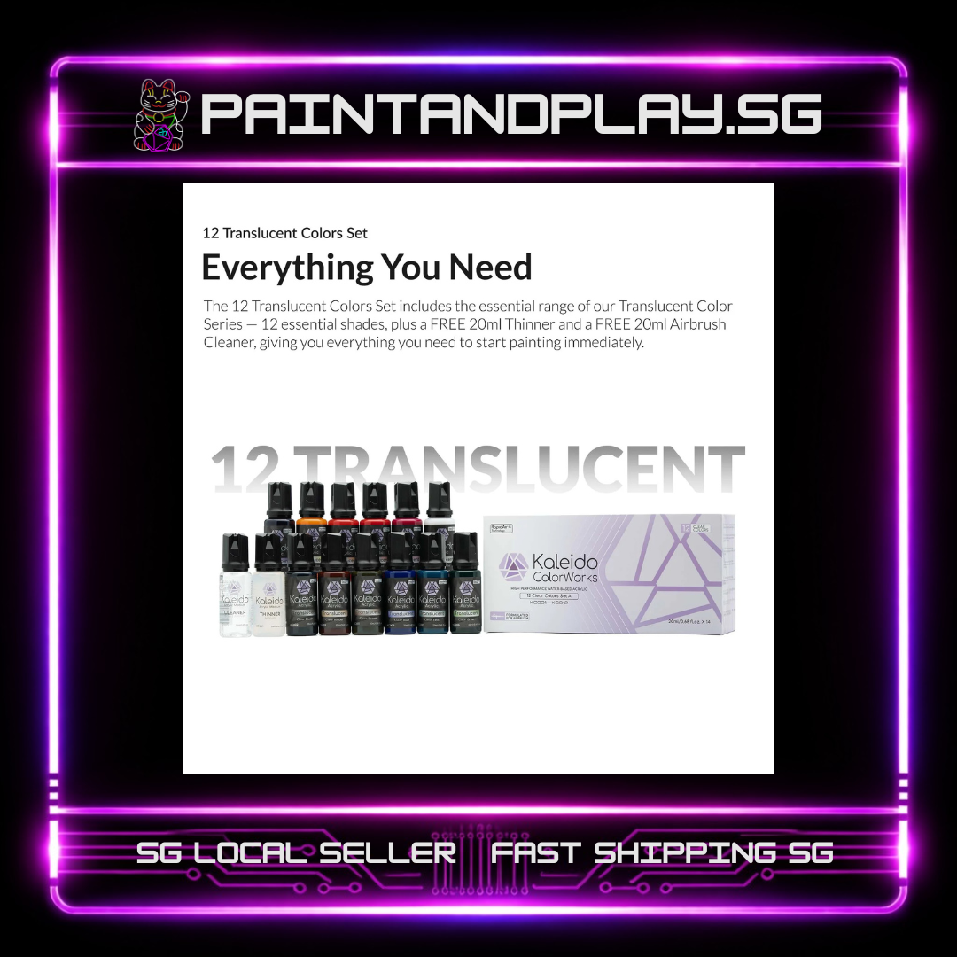 KALEIDO COLORWORKS: 12 PRIMARY TRANSLUCENT COLORS SET