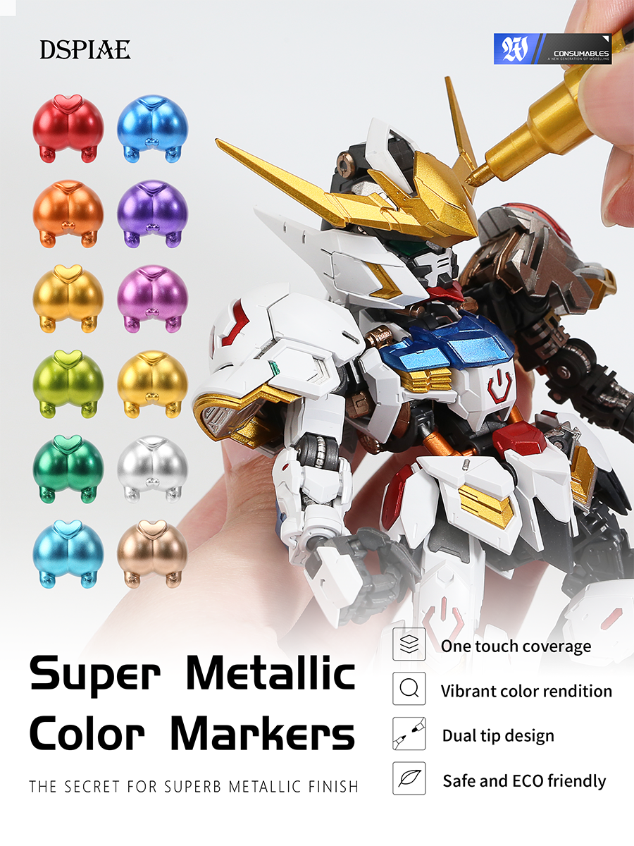 DSPIAE: MKM/MKS/MKA ACRYLIC SOFT TIPPED MARKERS FOR PLASTIC MODELS