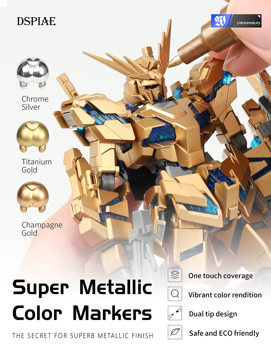 DSPIAE: MKM/MKS/MKA ACRYLIC SOFT TIPPED MARKERS FOR PLASTIC MODELS