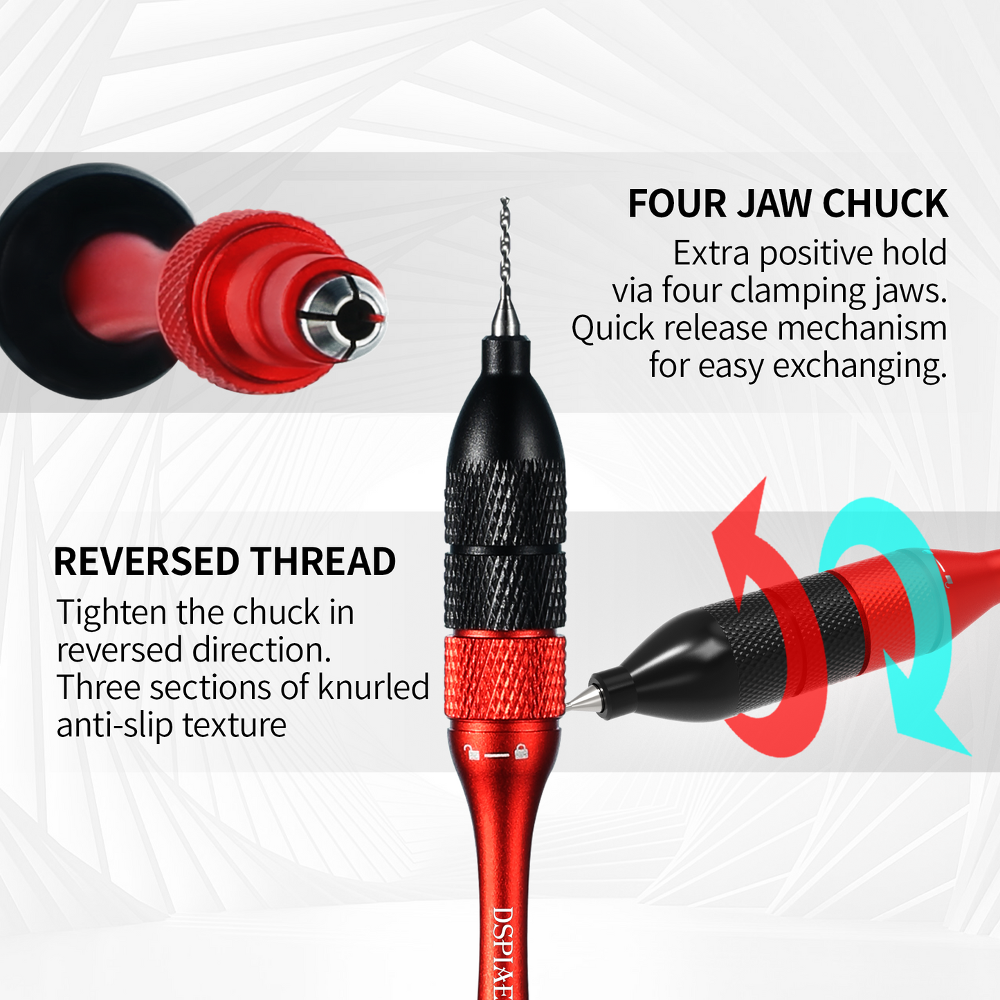DSPIAE: AT-SHD PRECISION ALUMINIUM ALLOW HAND DRILL SET