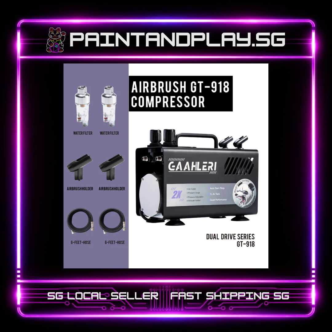 GAAHLERI: DUAL DRIVE SERIES GT-918 AIRBRUSH COMPRESSOR