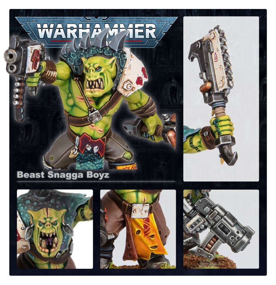 WARHAMMER 40K: ORKS BEAST SNAGGA BOYZ