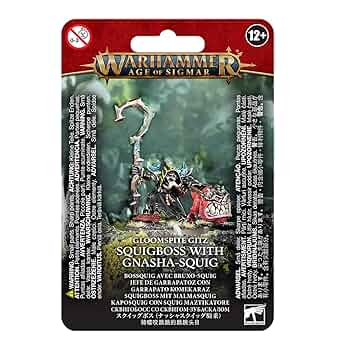 WARHAMMER AGE OF SIGMAR: SQUIGBOSS WITH GNASHA-SQUIG