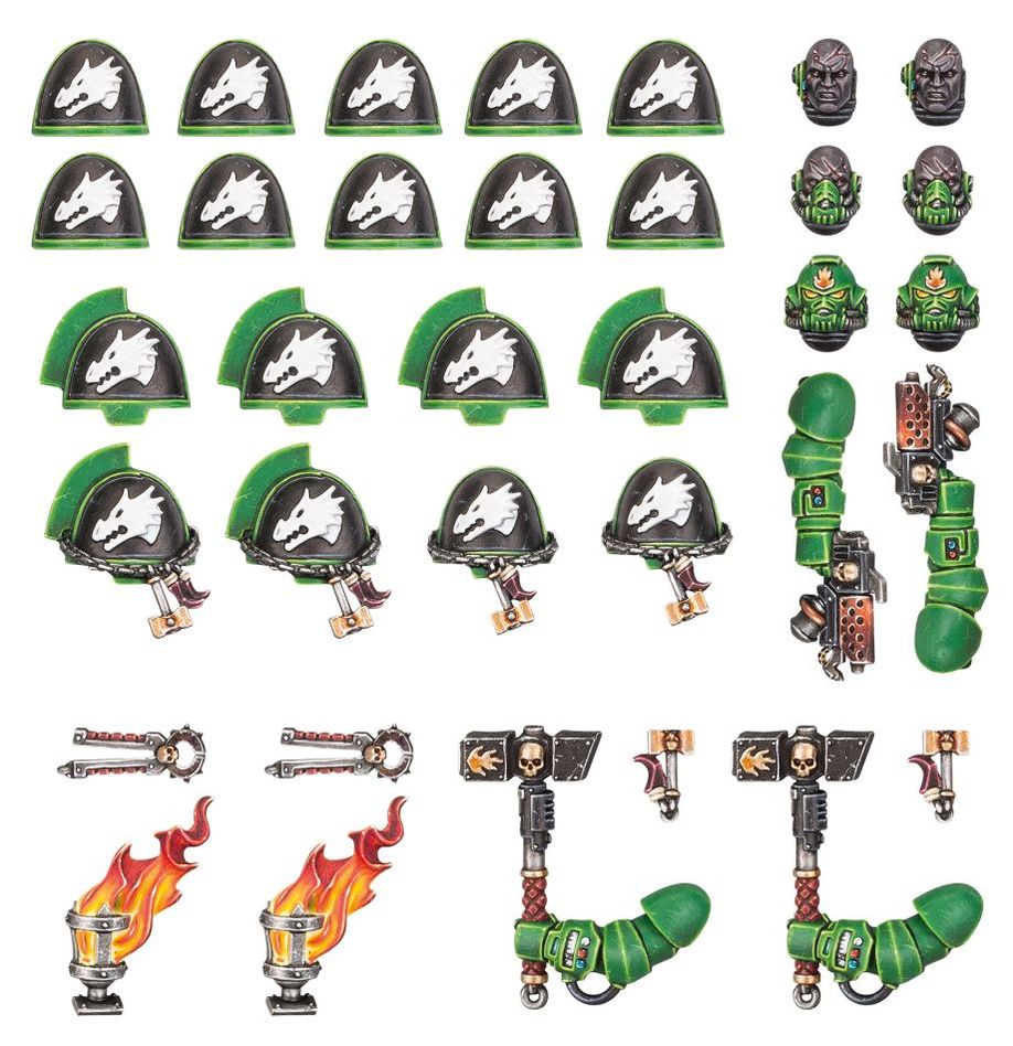 WARHAMMER 40K: SALAMANDERS PRIMARIS UPGRADES & TRANSFRS