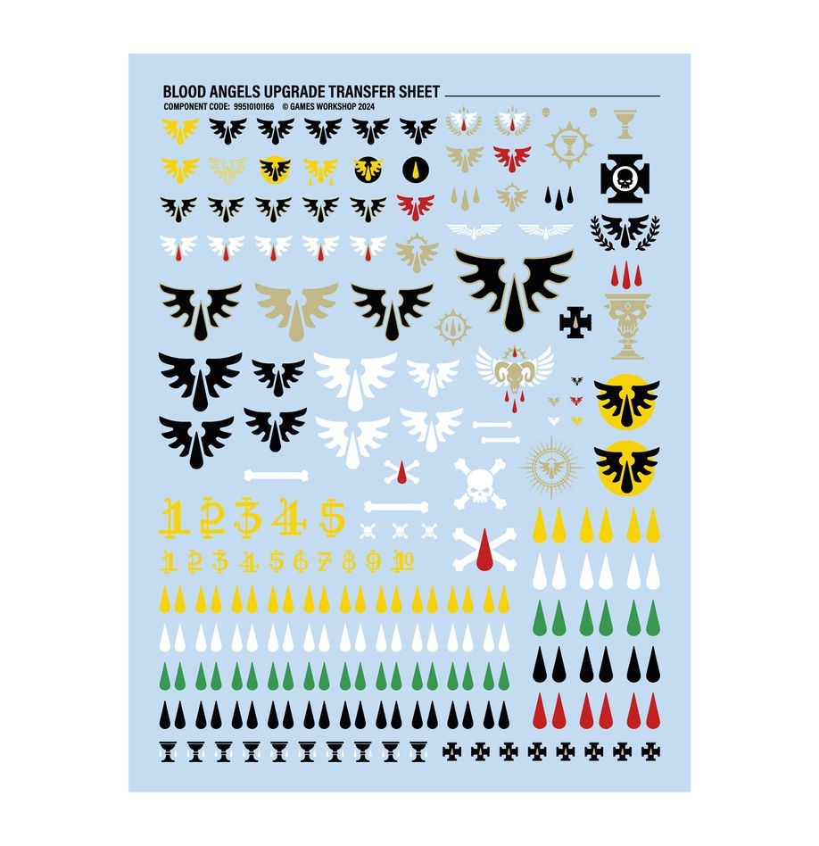 WARHAMMER 40K: BLOOD ANGELS UPGRADES AND TRANSFERS