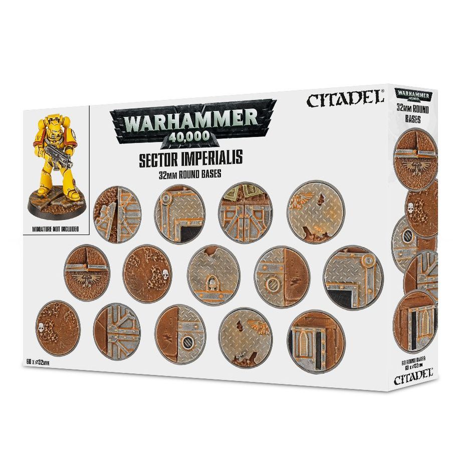 WARHAMMER 40K: SECTOR IMPERIALIS: 32MM ROUND BASES