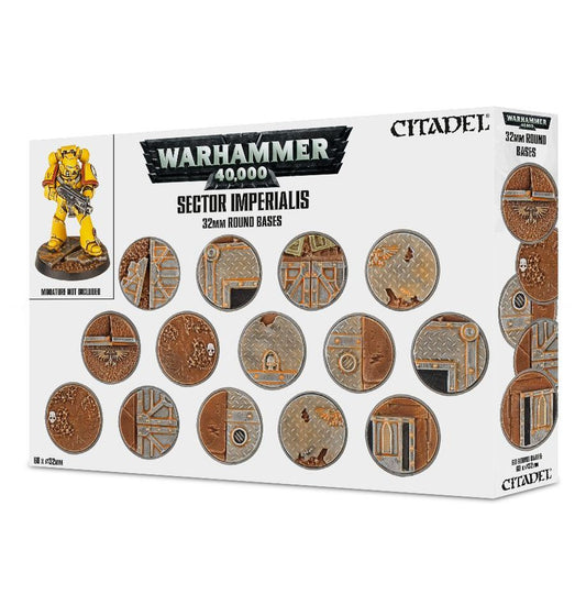 WARHAMMER 40K: SECTOR IMPERIALIS: 32MM ROUND BASES