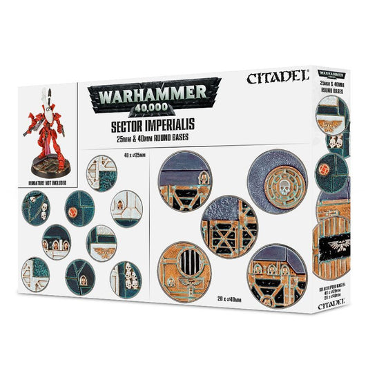 WARHAMMER 40K: SECTOR IMPERIALIS 25 & 40MM ROUND BASES