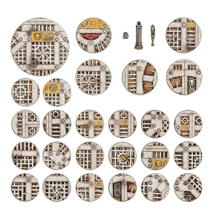 WARHAMMER 40K: SECTOR MECHANICUS 32MM, 40MM & 65MM ROUND INDUSTRIAL BASES