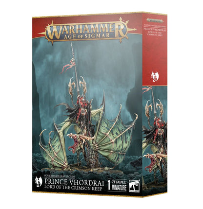 WARHAMMER AGE OF SIGMAR: SOULBLIGHT GRAVELORDS PRINCE VHORDRAI LORD OF THE CRIMSON KEEP