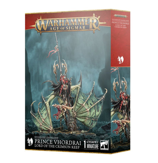 WARHAMMER AGE OF SIGMAR: SOULBLIGHT GRAVELORDS PRINCE VHORDRAI LORD OF THE CRIMSON KEEP