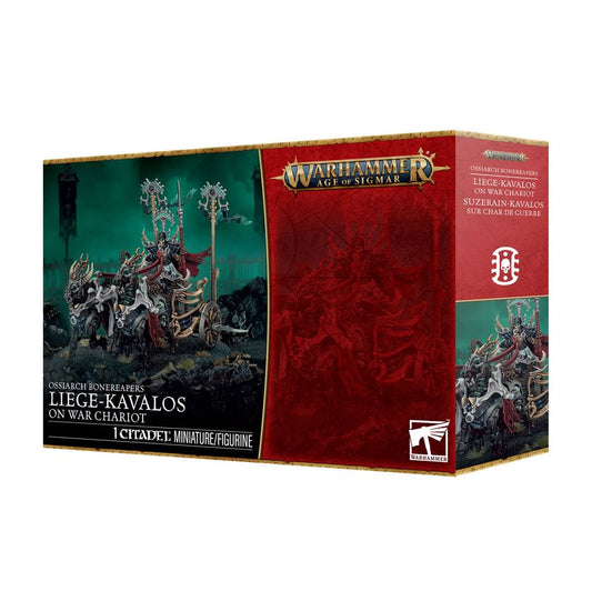 WARHAMMER AGE OF SIGMAR: OSSIARCH BONEREAPERS LIEGE-KAVALOS ON WAR CHARIOT
