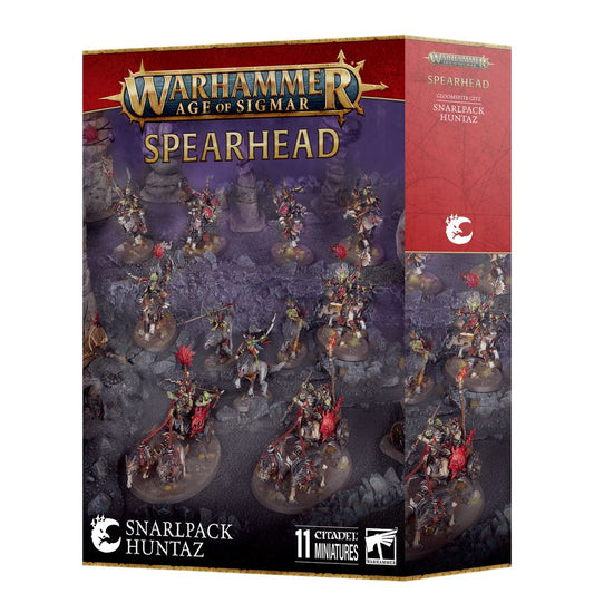 WARHAMMER AGE OF SIGMAR: SPEARHEAD GLOOMSPITE GITZ SNARLPACK HUNTAZ