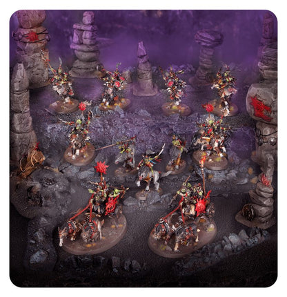 WARHAMMER AGE OF SIGMAR: SPEARHEAD GLOOMSPITE GITZ SNARLPACK HUNTAZ
