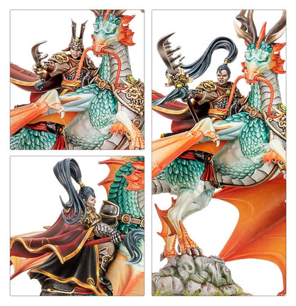 WARHAMMER THE OLD WORLD: SHUGENGAN LORD ON GREAT SPIRIT LONGMA