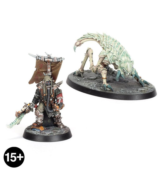 WARHAMMER NECROMUNDA: ASH WASTE NOMADS HERDER WITH ARTHROMITE DUNESKUTTLER