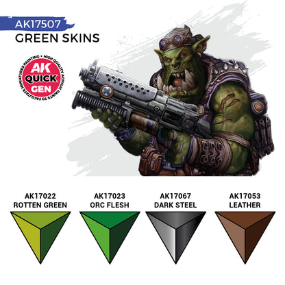 AK INTERACTIVE: GREEN SKINS (QUICK GEN SET)