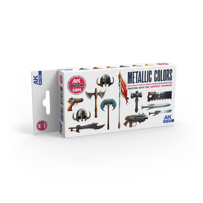 AK INTERACTIVE: METALLICS – QUICK GEN SET